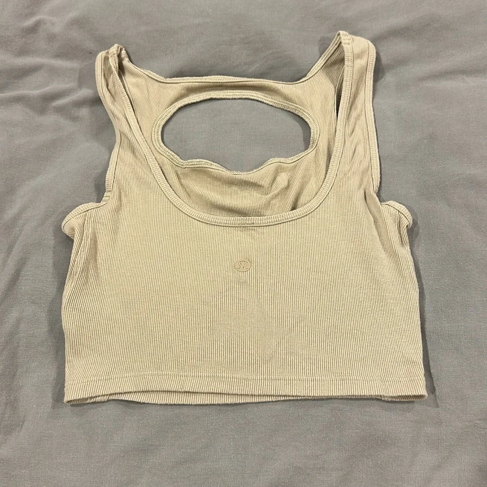 lululemon athletica Beige Tank Top - Picture 2 of 2